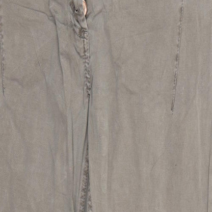 Womens UK Size 29 in Cecil Regular Fit Straight Green Jeans