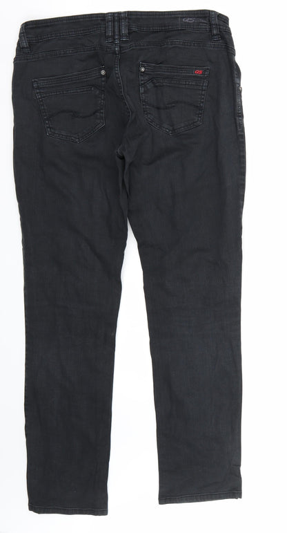 Qs Womens Black   Straight Jeans Size 42 L32 in