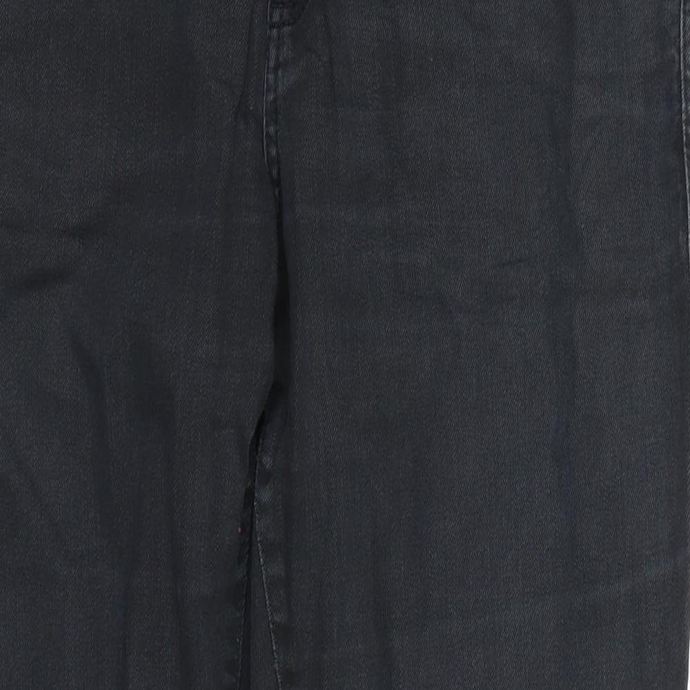 Qs Womens Black   Straight Jeans Size 42 L32 in