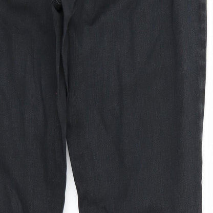 Qs Womens Black   Straight Jeans Size 42 L32 in