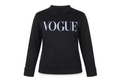 Womens Black   Pullover Sweatshirt Size M