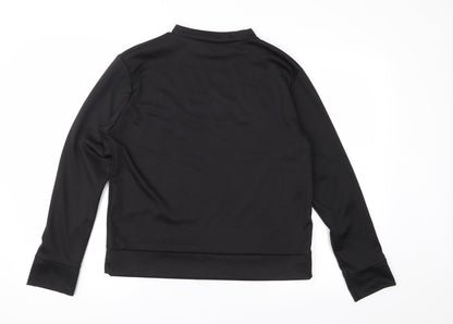 Womens Black   Pullover Sweatshirt Size M