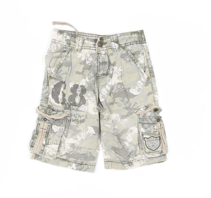 NEXT Boys Green Camouflage  Cargo Shorts Size 4 Years