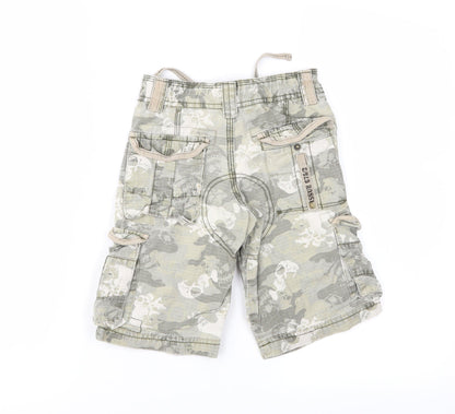 NEXT Boys Green Camouflage  Cargo Shorts Size 4 Years