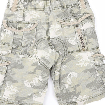 NEXT Boys Green Camouflage  Cargo Shorts Size 4 Years