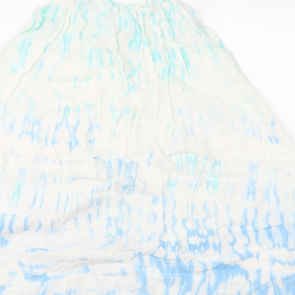 Papaya Womens White Geometric  Camisole Blouse Size S