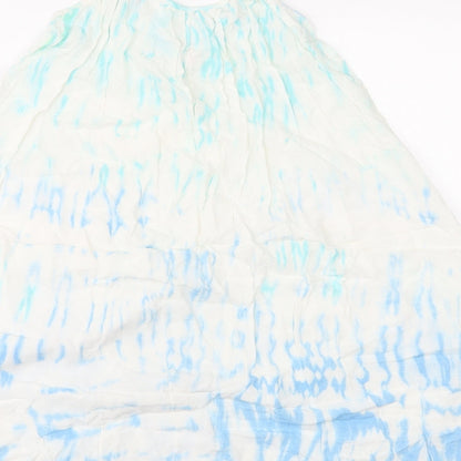 Papaya Womens White Geometric  Camisole Blouse Size S