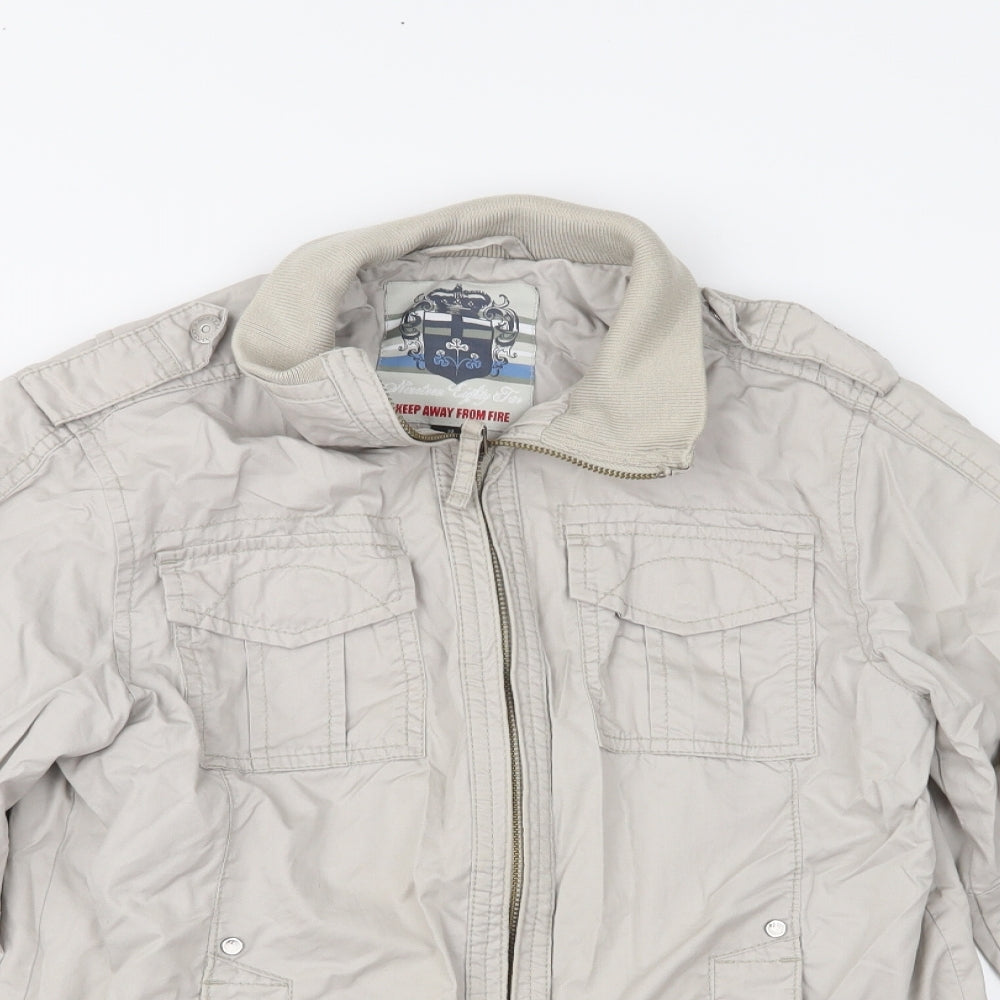Next Boys Beige   Military Jacket Jacket Size 10 Years