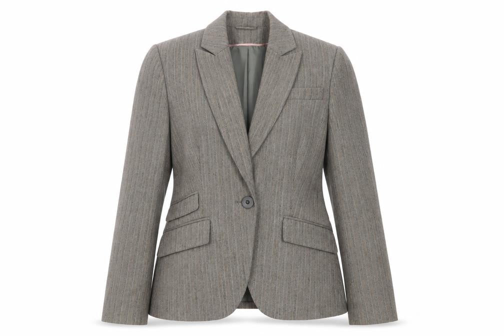 Womens UK Size 12 Dorothy Perkins Regular Brown Suit Jacket