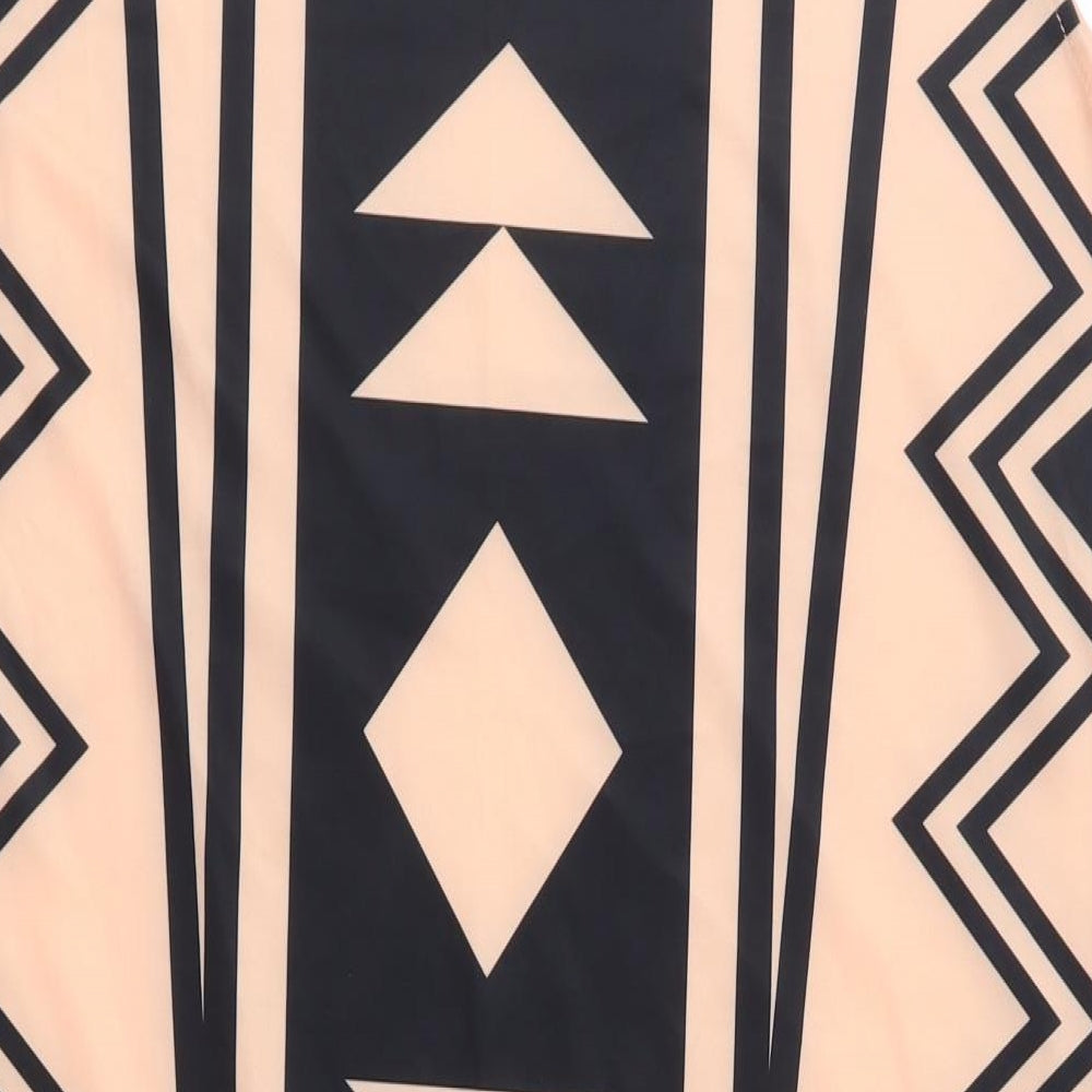 Yoins Womens Pink Geometric  Shift  Size XL