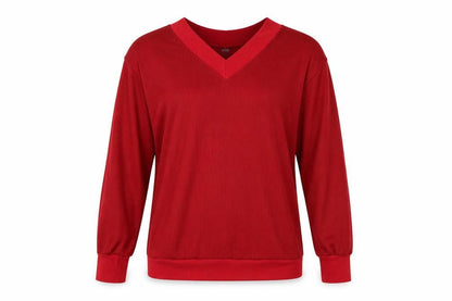 Womens UK Size L Preworn Red Basic Blouse