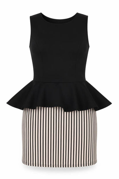 Dayla London Womens Black Striped  Mini  Size 12
