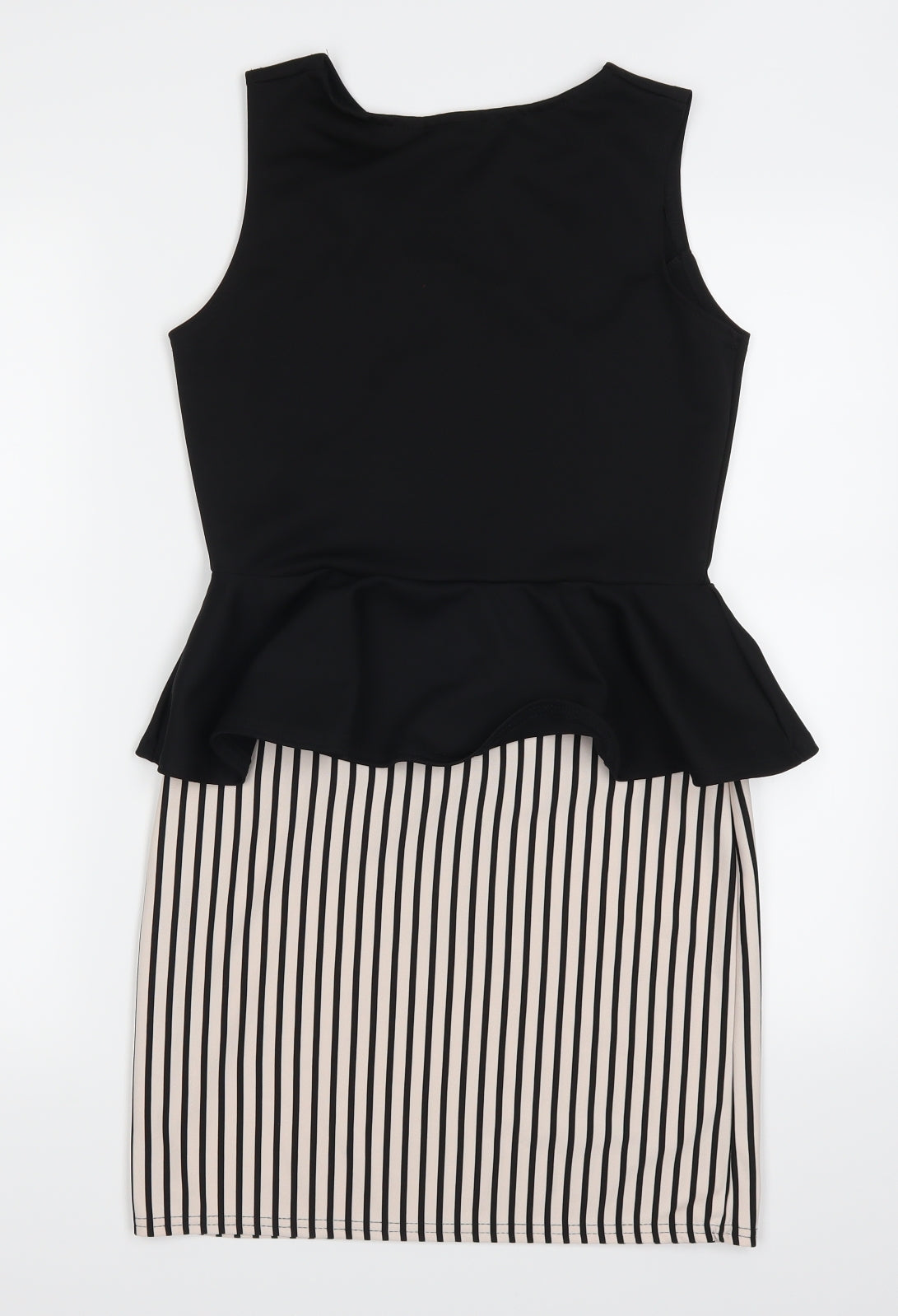 Dayla London Womens Black Striped  Mini  Size 12
