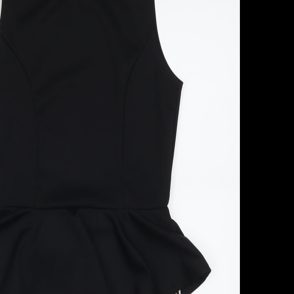 Dayla London Womens Black Striped  Mini  Size 12