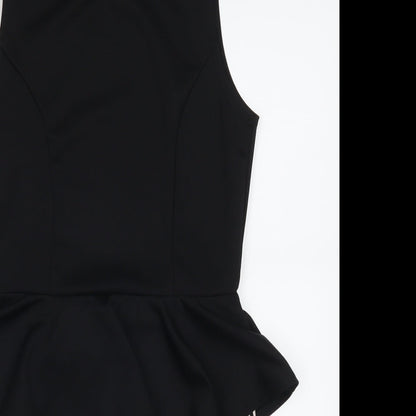 Dayla London Womens Black Striped  Mini  Size 12