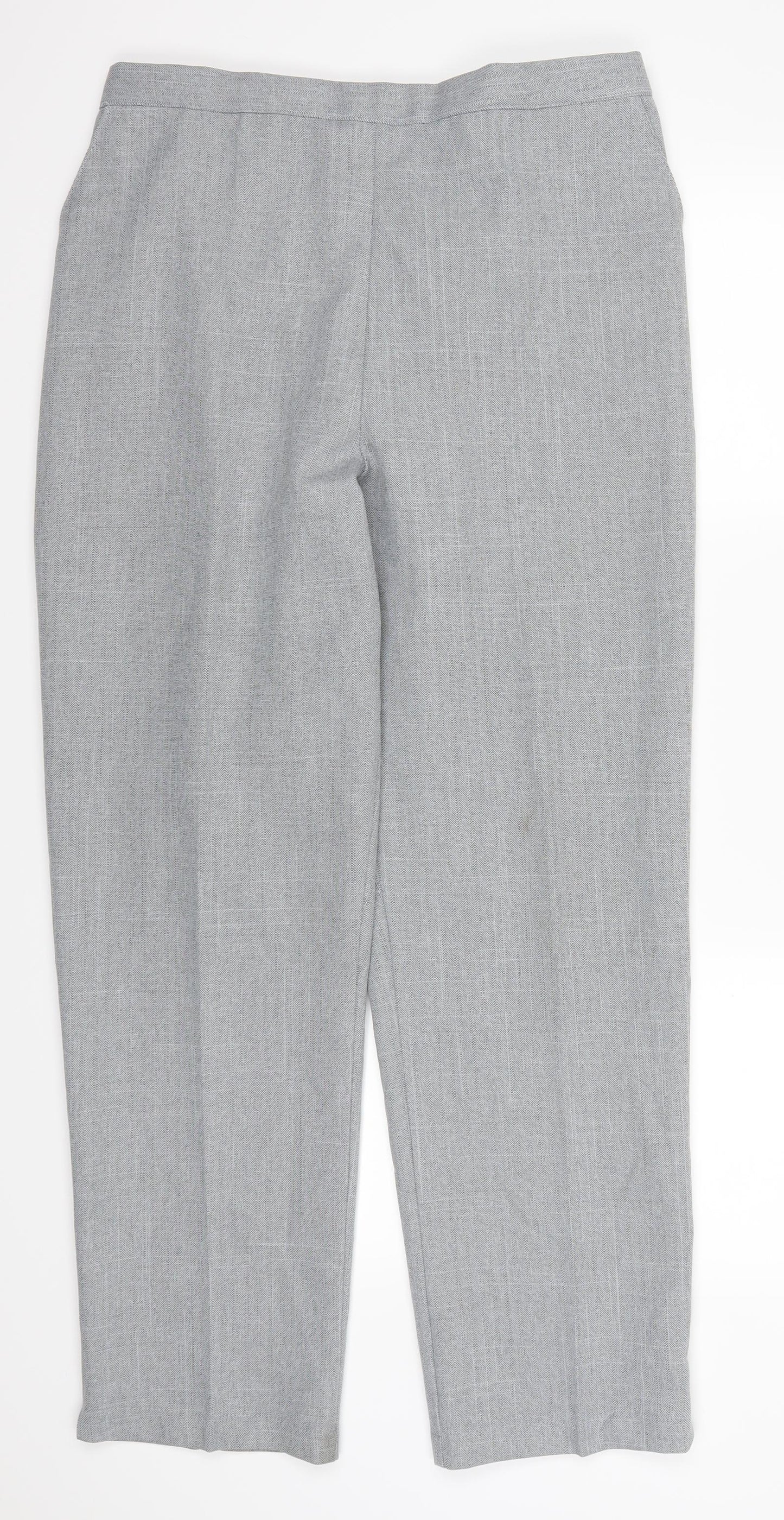 Womens UK Size 34 in Emma Regular Fit  Grey Trousers