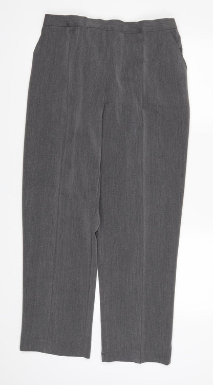 Womens UK Size 34 in Preworn Regular Fit  Grey Trousers