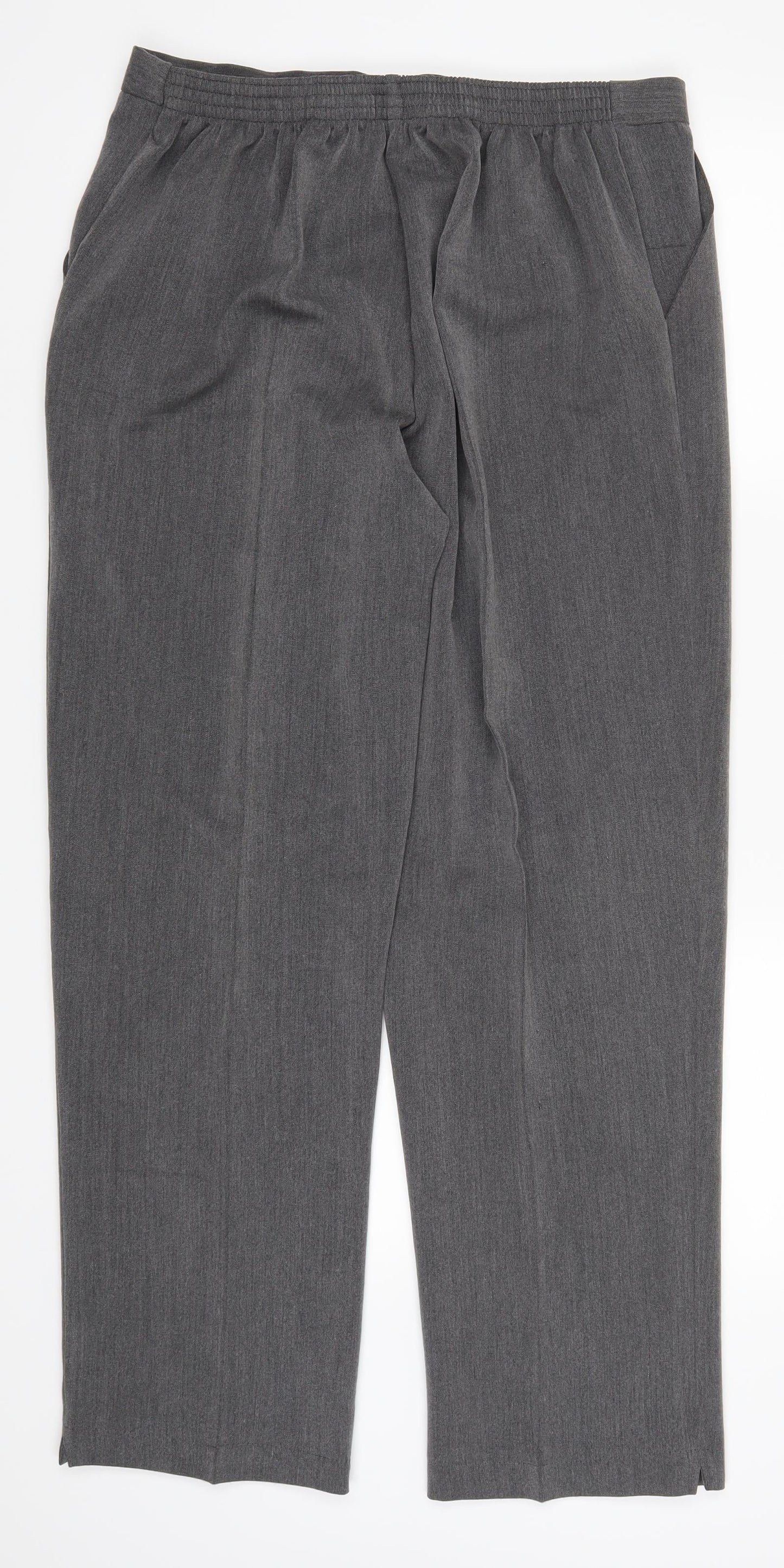 Womens UK Size 34 in Preworn Regular Fit  Grey Trousers