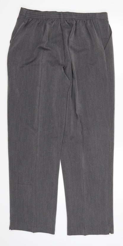Womens UK Size 34 in Preworn Regular Fit  Grey Trousers