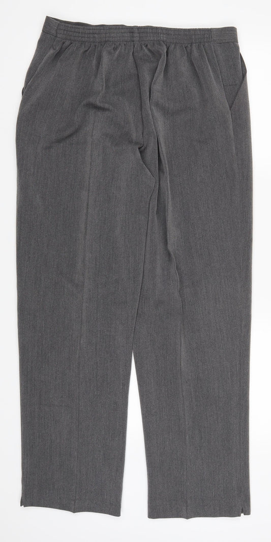 Womens UK Size 34 in Preworn Regular Fit  Grey Trousers