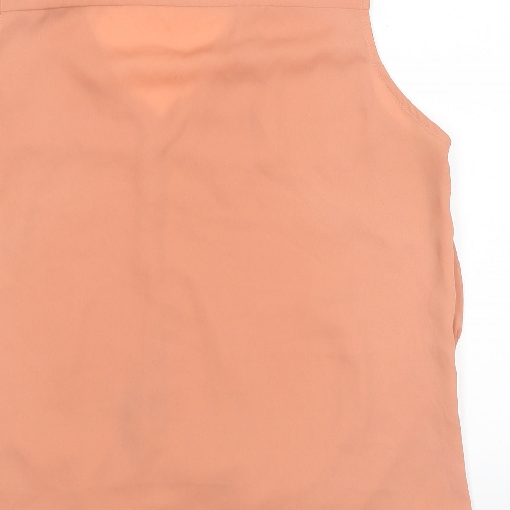 Womens UK Size 16 New Look Orange Basic Tank