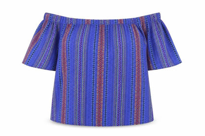 Womens UK Size 12 New Look Blue Basic Blouse