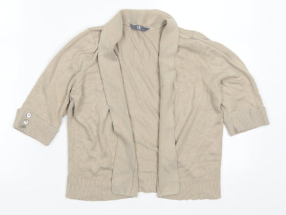 BHS Womens Beige   Cardigan Jumper Size 10
