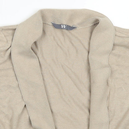 BHS Womens Beige   Cardigan Jumper Size 10