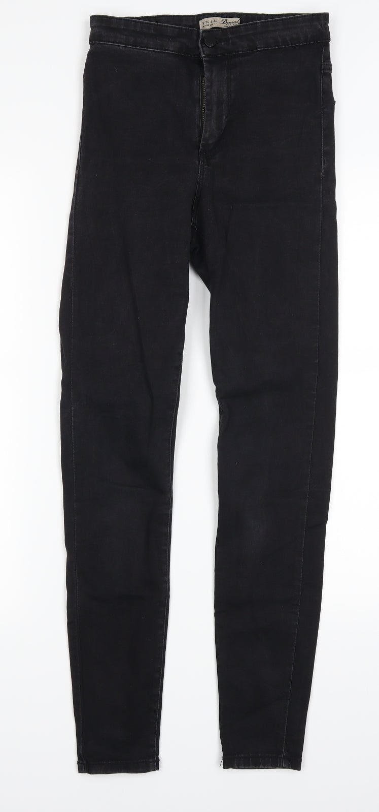 Denim Co Womens Black  Denim Skinny Jeans Size 8 L29 in