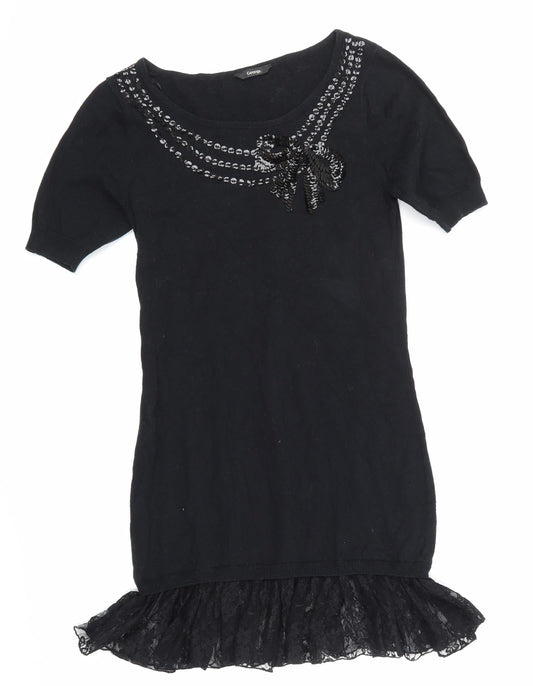 George  Womens Black   Skater Dress  Size 8