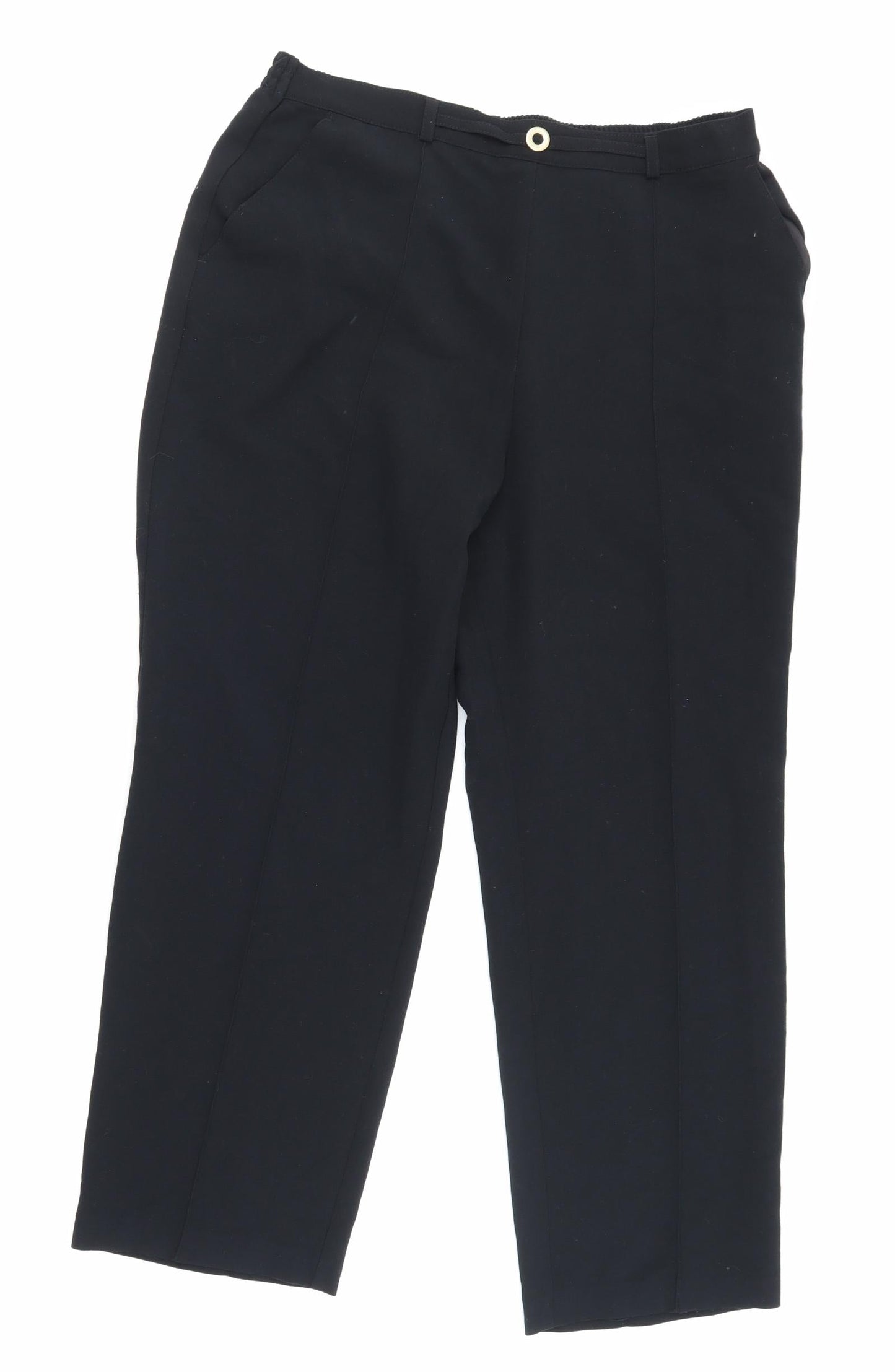 Womens UK Size 14 Marks and Spencer Regular Fit  Black Trousers