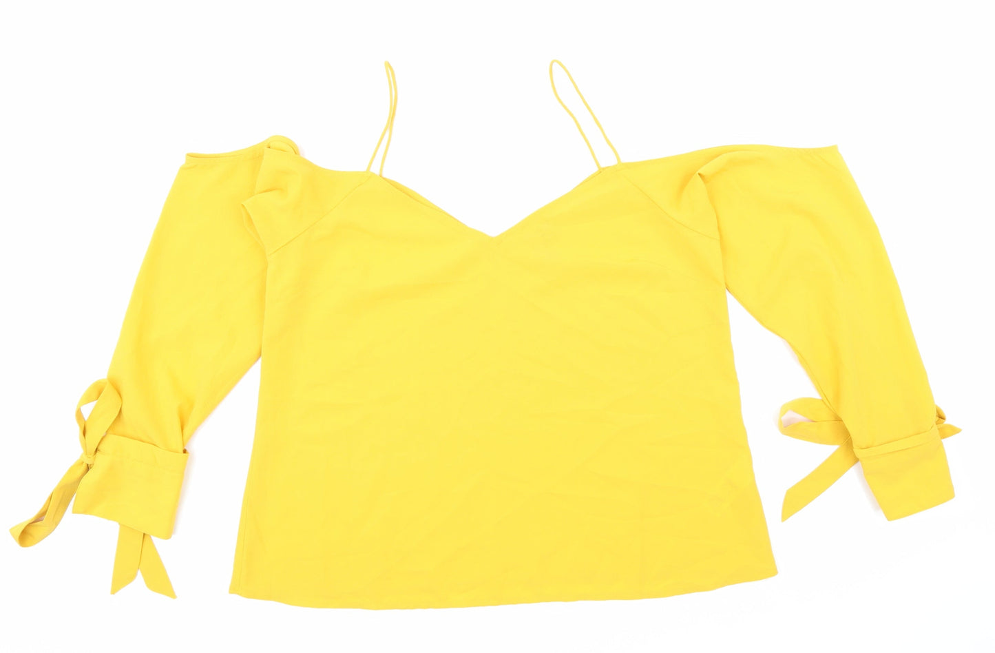 Womens UK Size 10 ASOS Yellow Camisole Blouse
