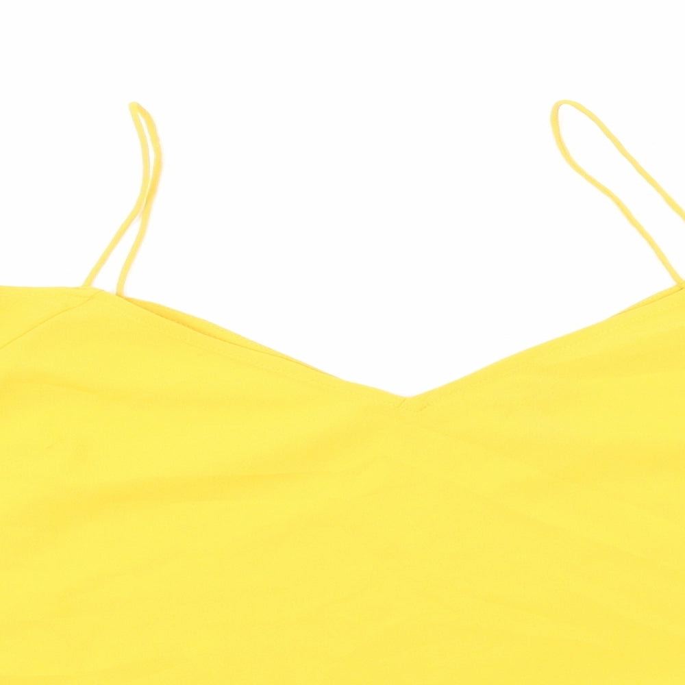Womens UK Size 10 ASOS Yellow Camisole Blouse