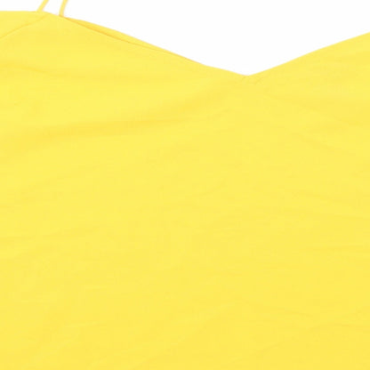 Womens UK Size 10 ASOS Yellow Camisole Blouse