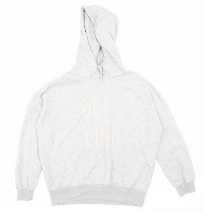Papaya Womens Grey   Pullover Hoodie Size M