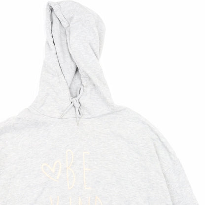 Papaya Womens Grey   Pullover Hoodie Size M
