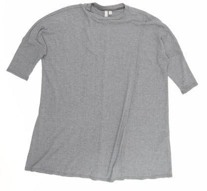 Womens UK Size 12 ASOS Grey Basic T-Shirt