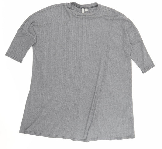 Womens UK Size 12 ASOS Grey Basic T-Shirt