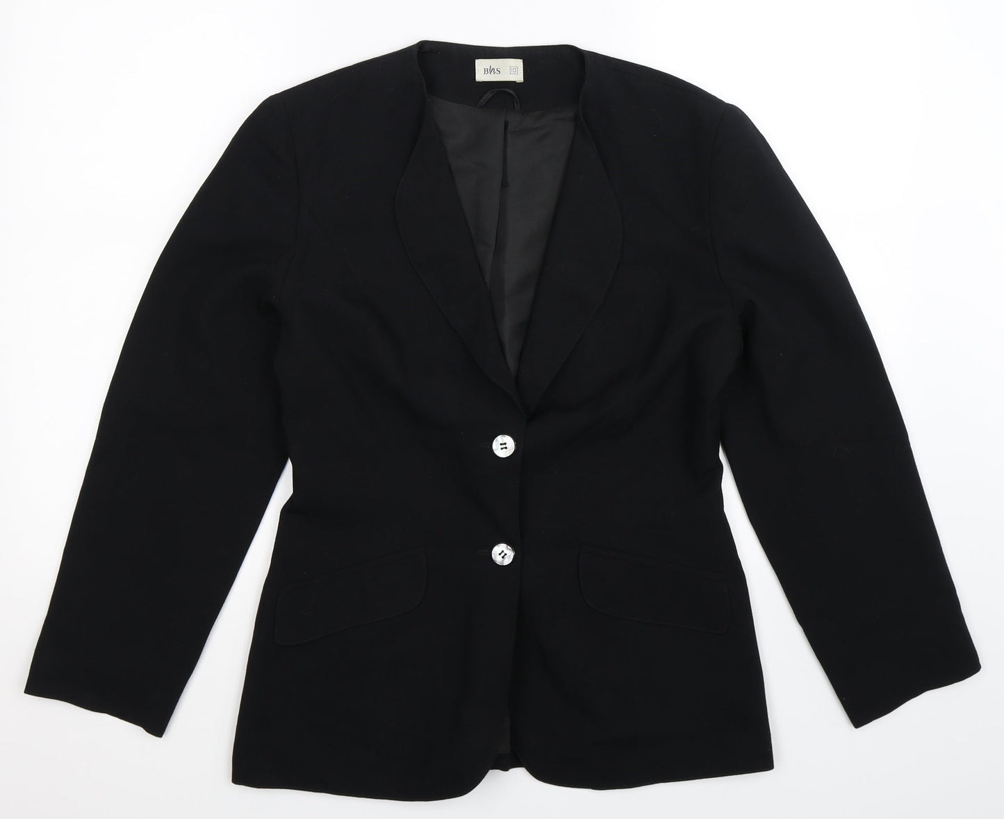 BHS Womens Black   Jacket Blazer Size 10