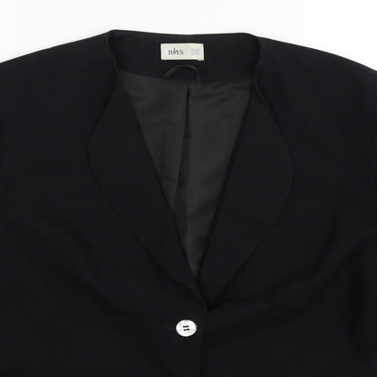 BHS Womens Black   Jacket Blazer Size 10