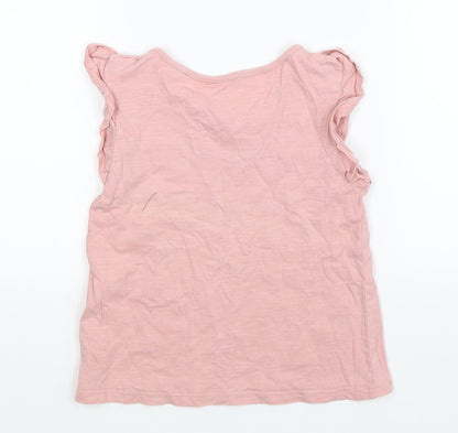 Tu Girls Pink   Basic T-Shirt Size 5 Years