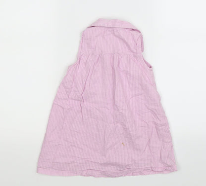 George Girls Pink   Shirt Dress  Size 2-3 Years