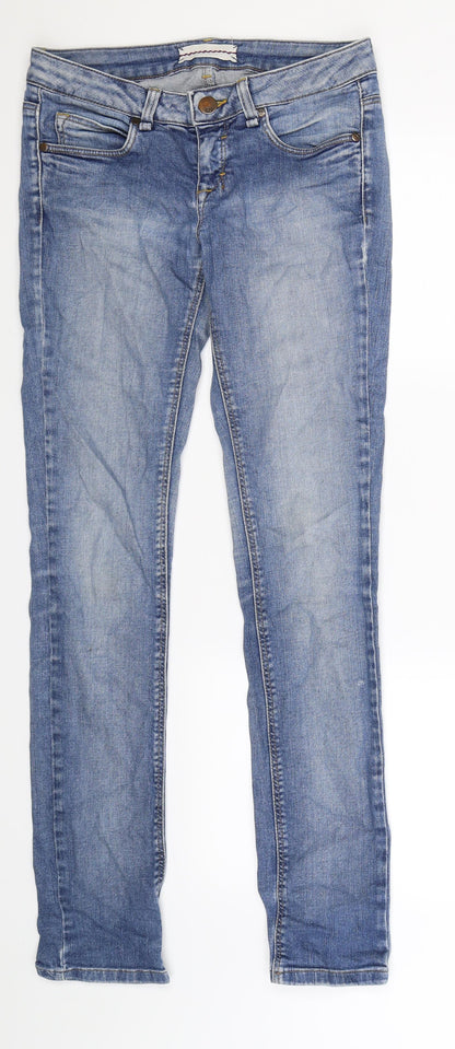 Womens UK Size 28 in Preworn Extra-Slim Fit Skinny Blue Jeans