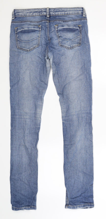 Womens UK Size 28 in Preworn Extra-Slim Fit Skinny Blue Jeans