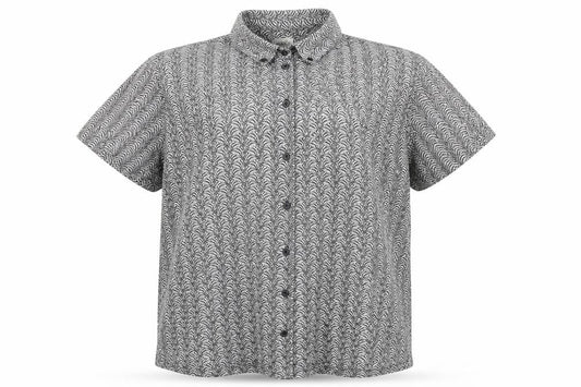 Essence Womens Grey  Knit Basic Button-Up Size 16