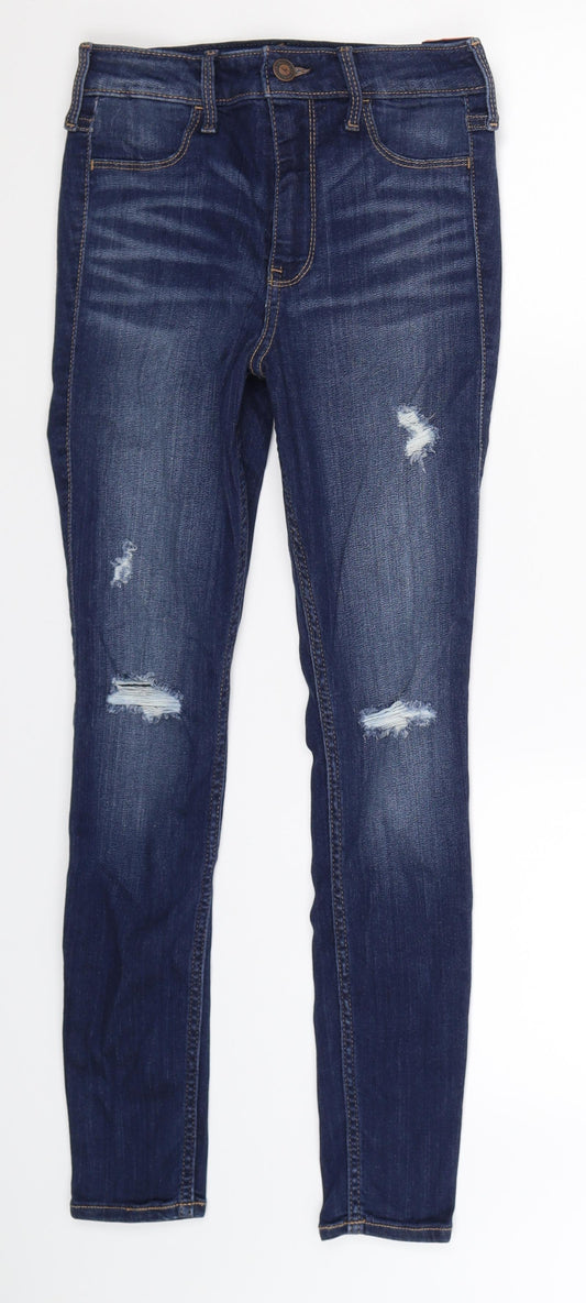 Hollister Womens Blue  Denim Jegging Jeans Size 26 in L26 in