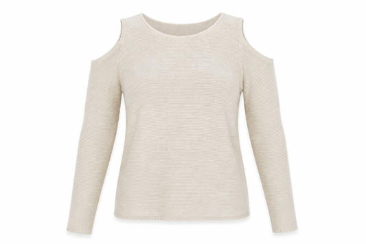 Only Womens Beige  Knit Pullover Jumper Size S