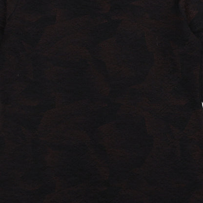 Anne Smith Womens Brown   Basic T-Shirt Size XL
