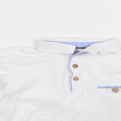 Lincoln Boys White   Basic Polo Size 9 Years