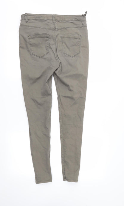 Womens UK Size 10 DenimCo Regular Fit Skinny Brown Jeans